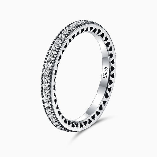 Eternal Sparkle Heart Ring – FIORENE