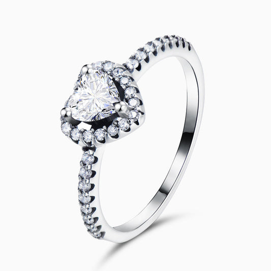 Radiant Heart Diamond Ring – FIORENE