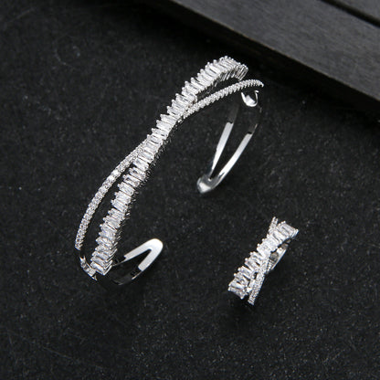 Celeste Baguette Cuff & Ring Set – FIORENE