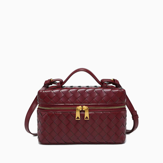 Woven Boxy Crossbody Bag - FIORENE