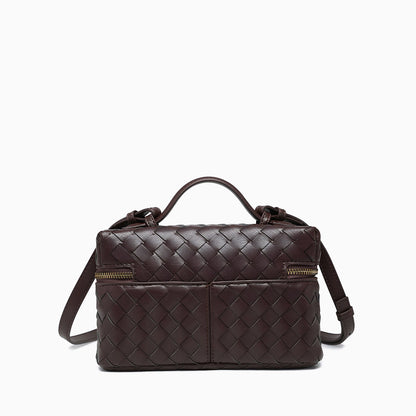 Woven Boxy Crossbody Bag - FIORENE