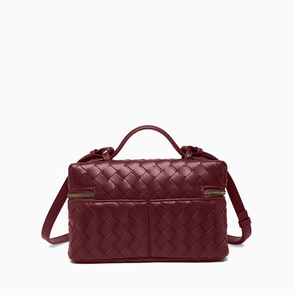 Woven Boxy Crossbody Bag - FIORENE