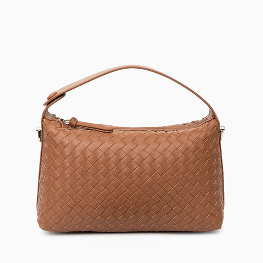 Toffee Woven Handbag – FIORENE