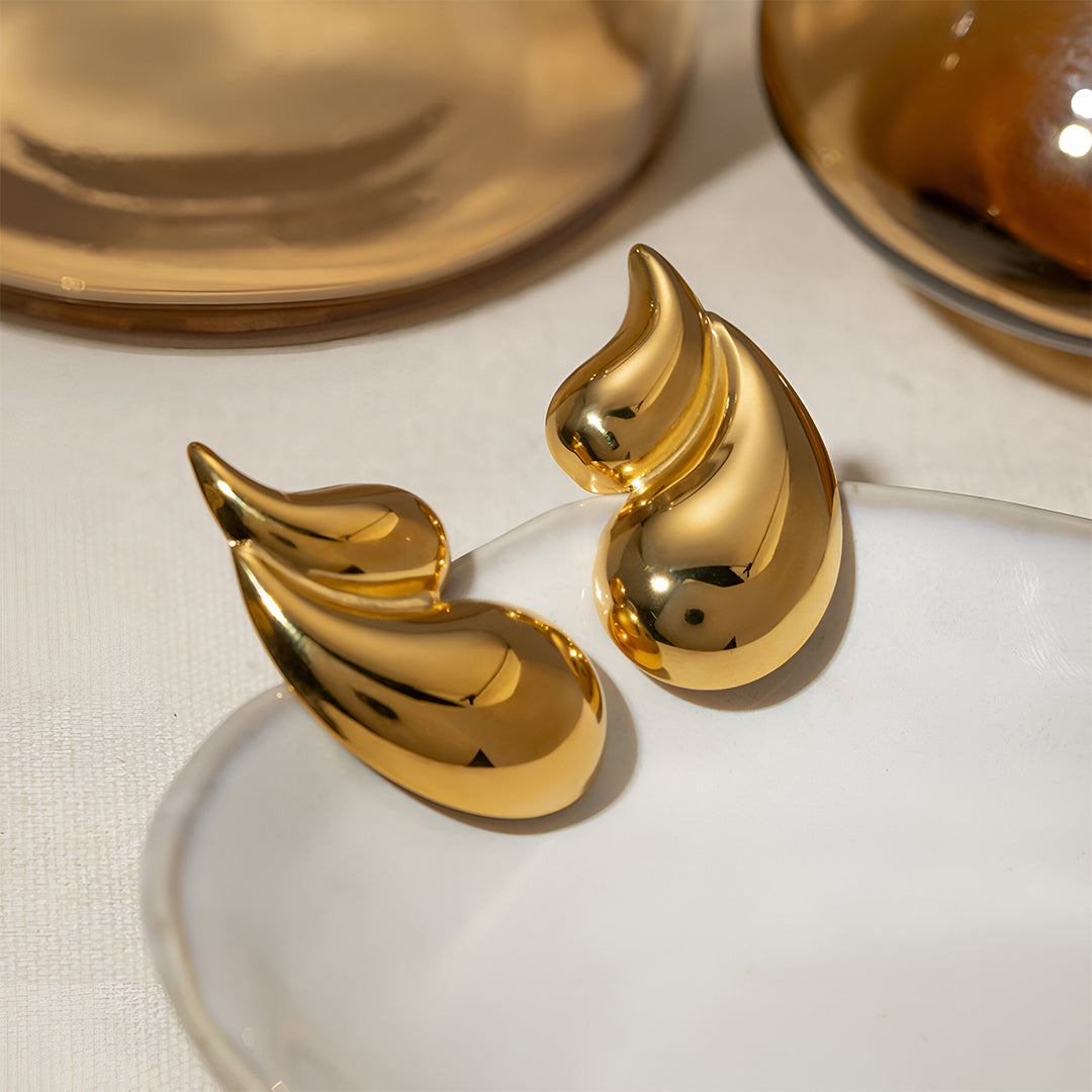 Golden Flow Earrings – FIORENE