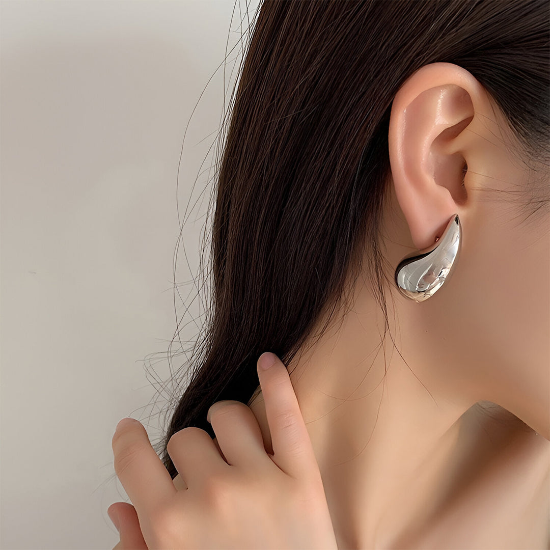 Golden Drop Earrings – FIORENE