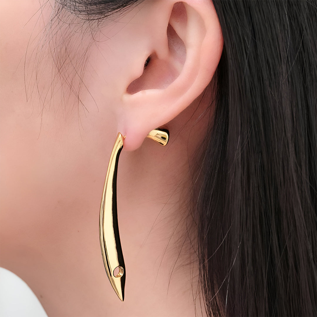 Golden Curve Earrings – FIORENE