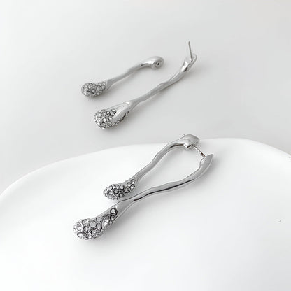 Golden Dewdrop Drop Earrings – FIORENE