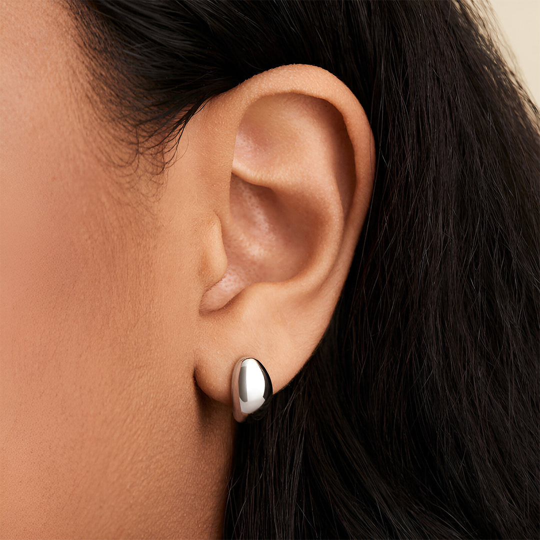 Soft Gold Dome Earrings – FIORENE