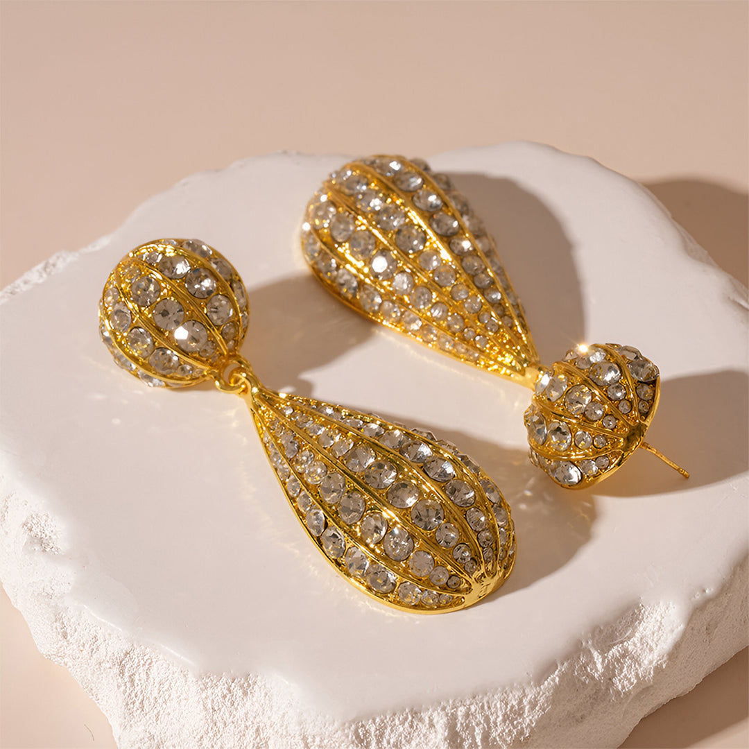 Gilded Raindrop Earrings – FIORENE