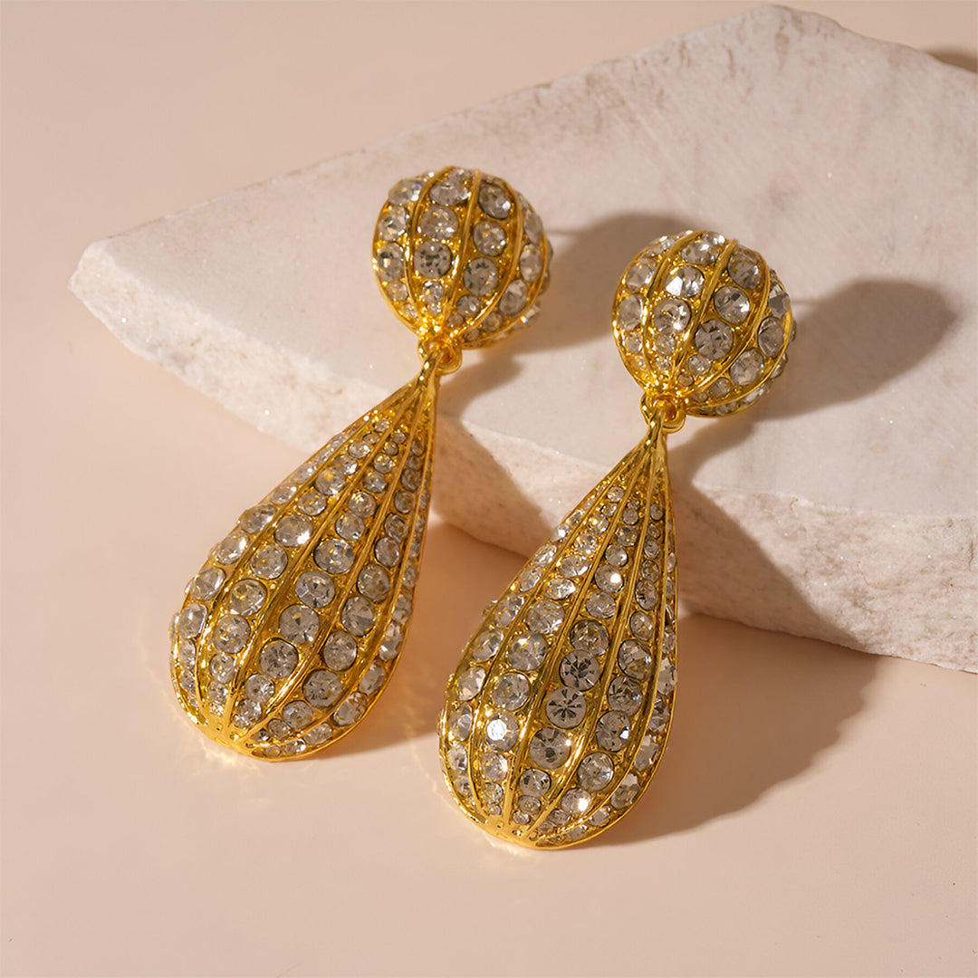 Gilded Raindrop Earrings – FIORENE