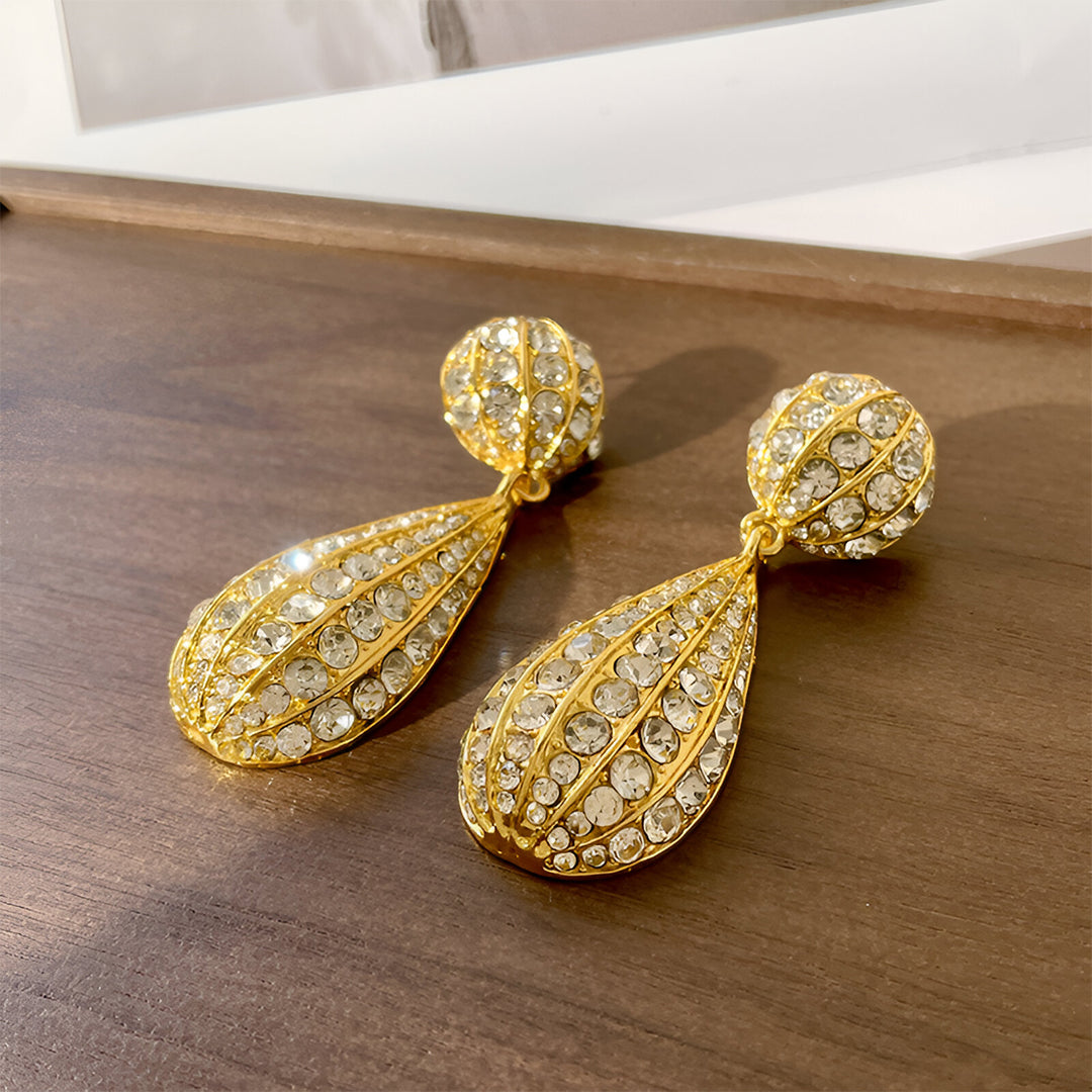 Gilded Raindrop Earrings – FIORENE
