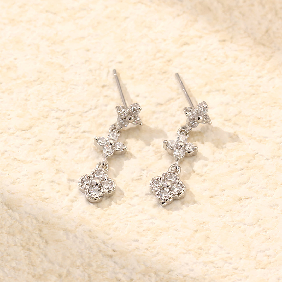 Golden Petal Drop Earrings – FIORENE
