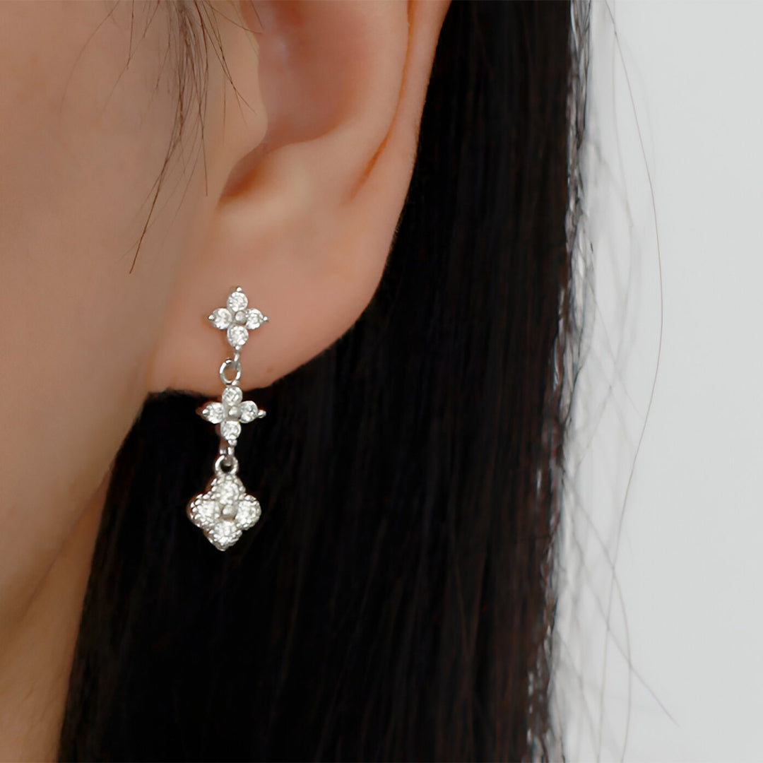 Golden Petal Drop Earrings – FIORENE
