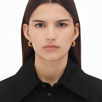 Golden Ribbon Hoops – FIORENE