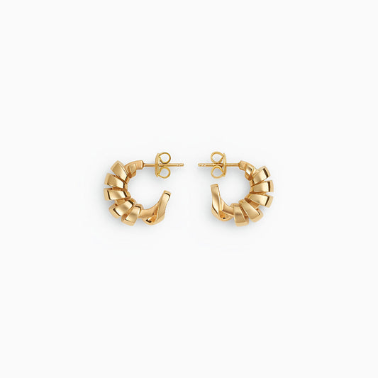 Golden Ribbon Hoops – FIORENE
