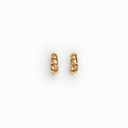 Golden Ribbon Hoops – FIORENE