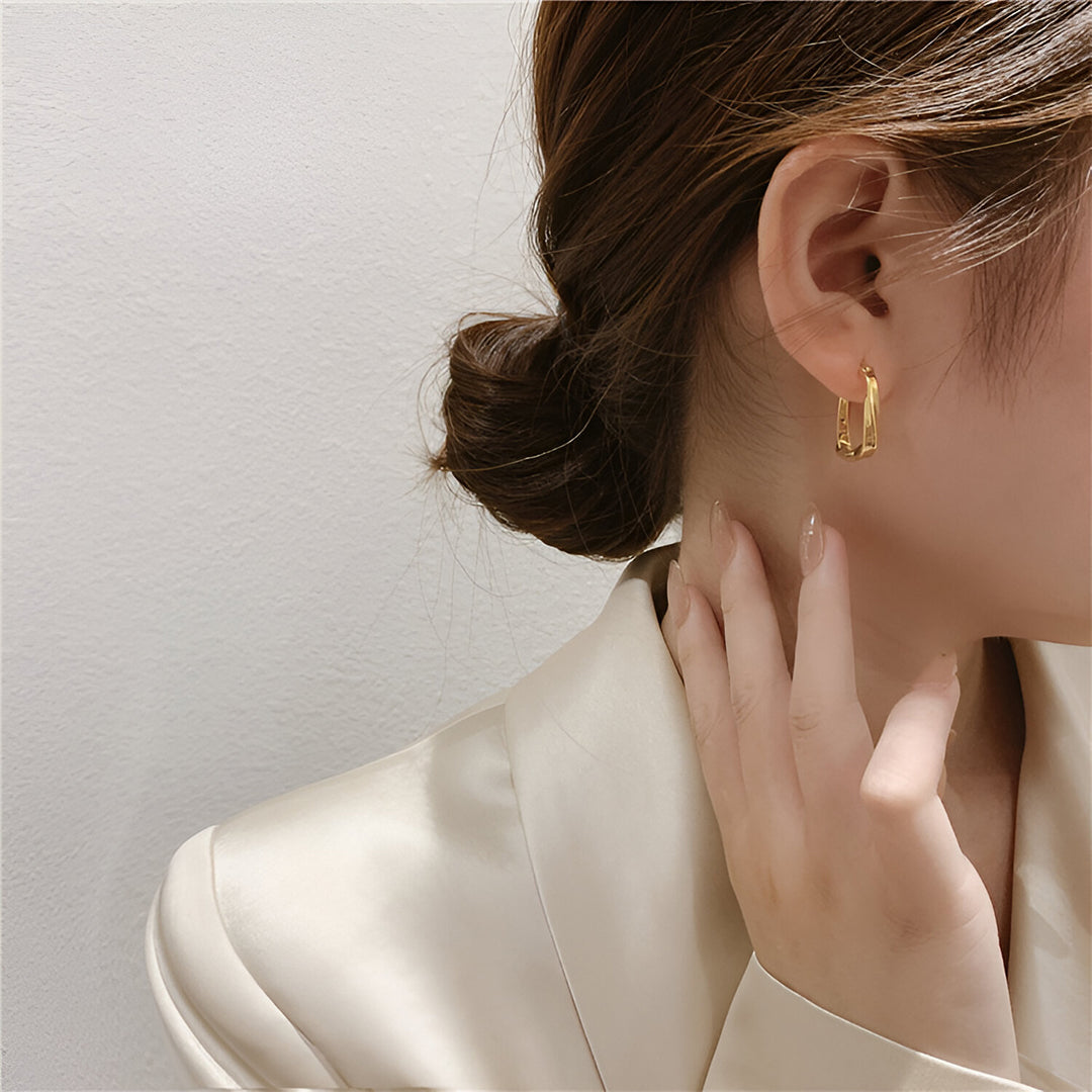 Silver Flow Earrings – FIORENE
