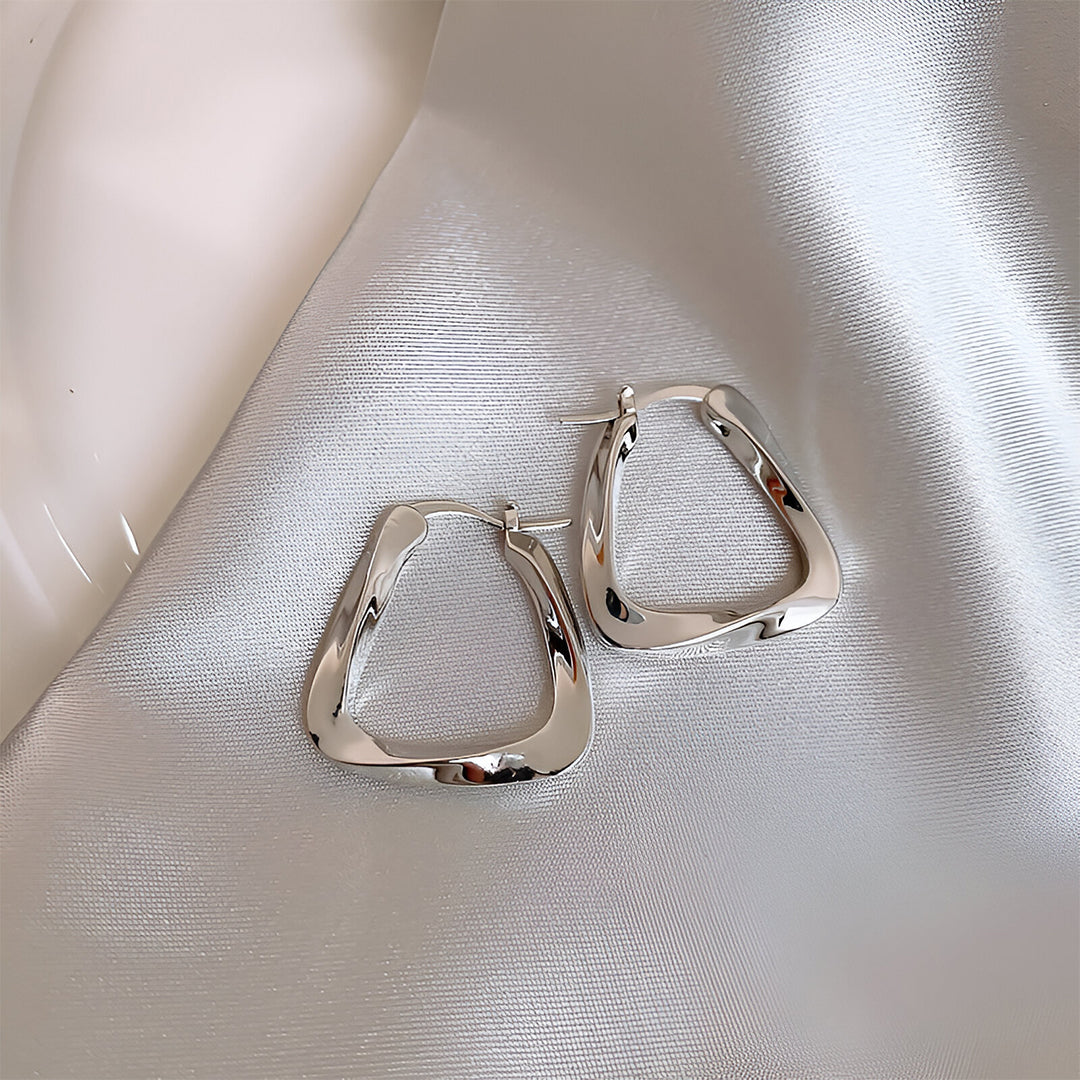 Silver Flow Earrings – FIORENE