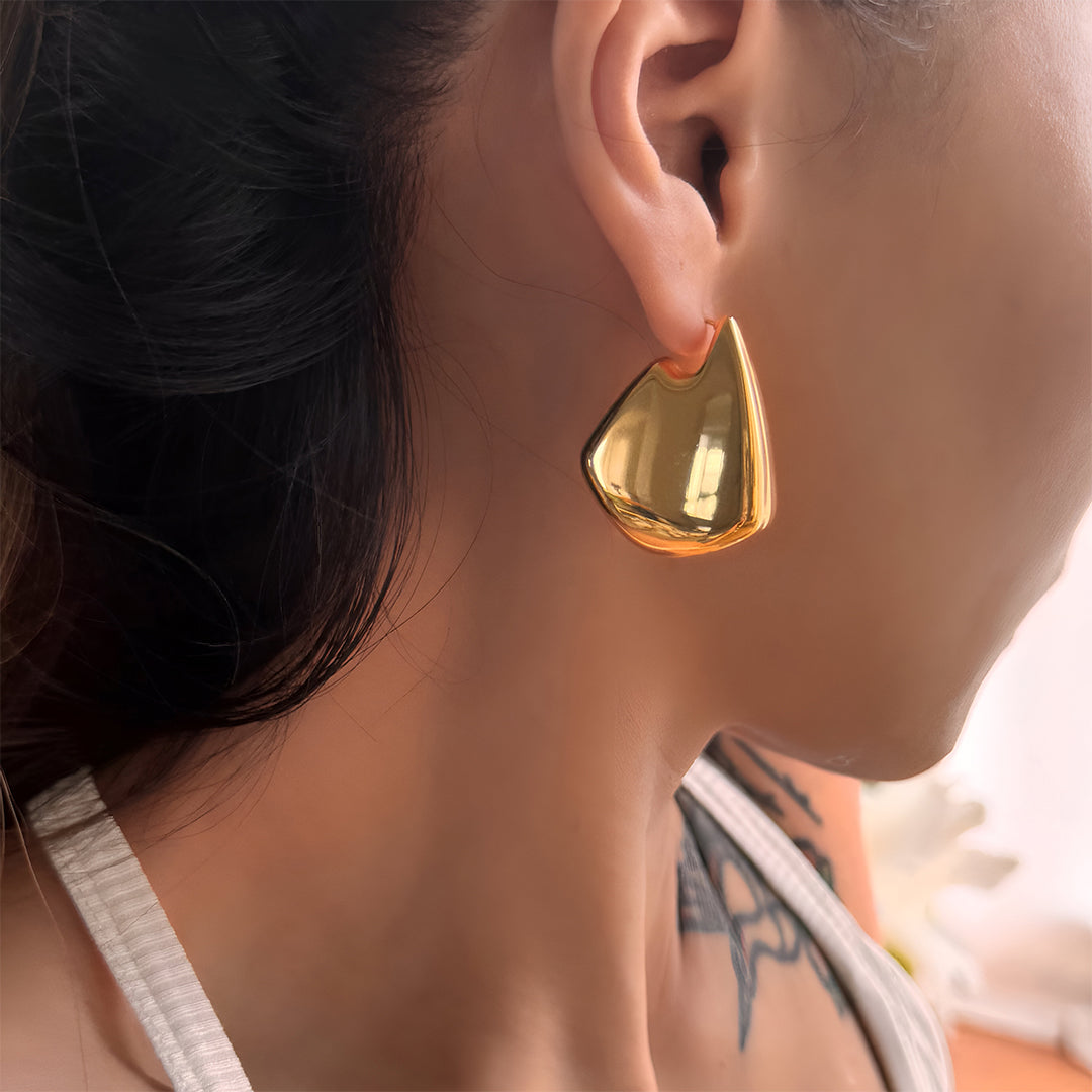 Golden Silhouette Earrings – FIORENE