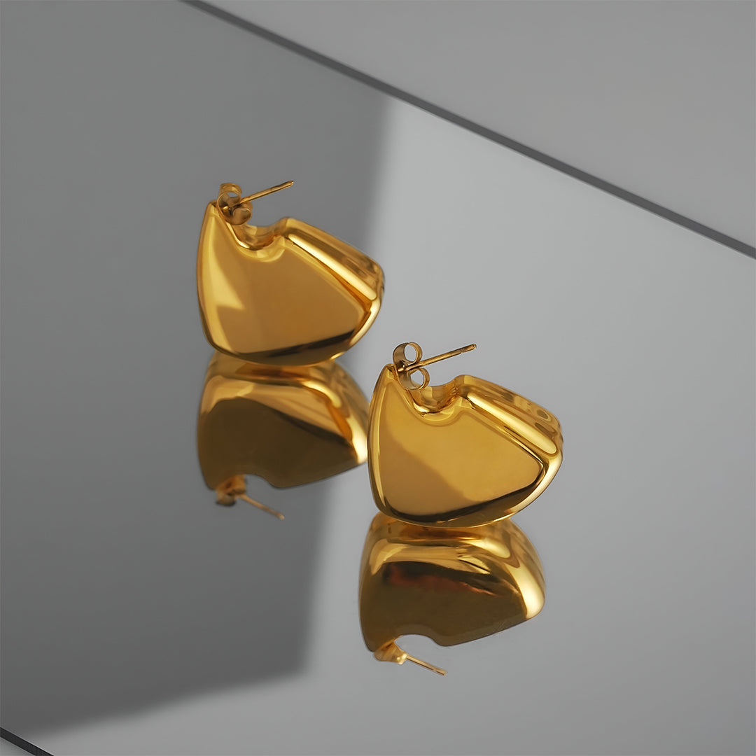 Golden Silhouette Earrings – FIORENE