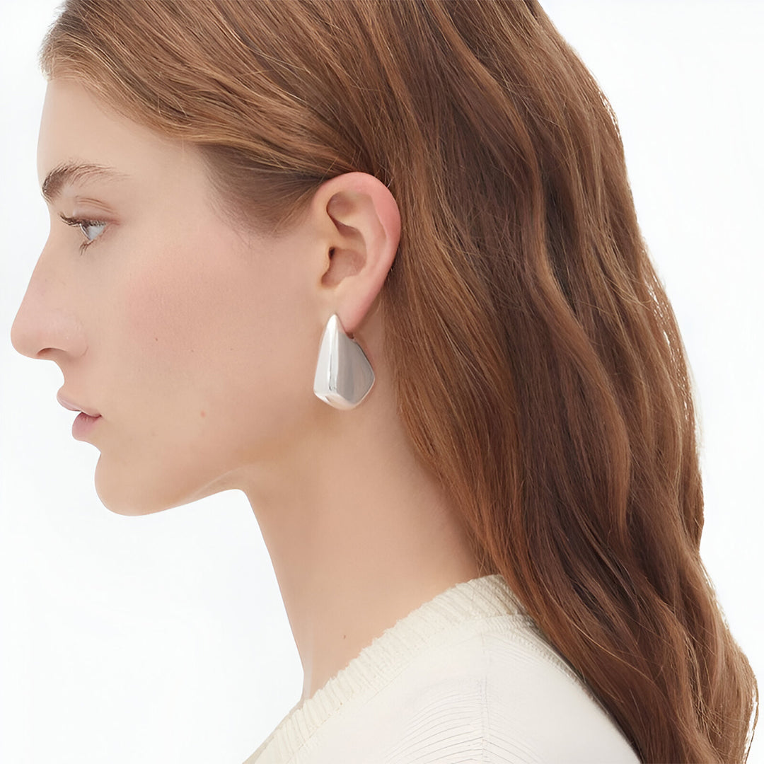 Golden Silhouette Earrings – FIORENE