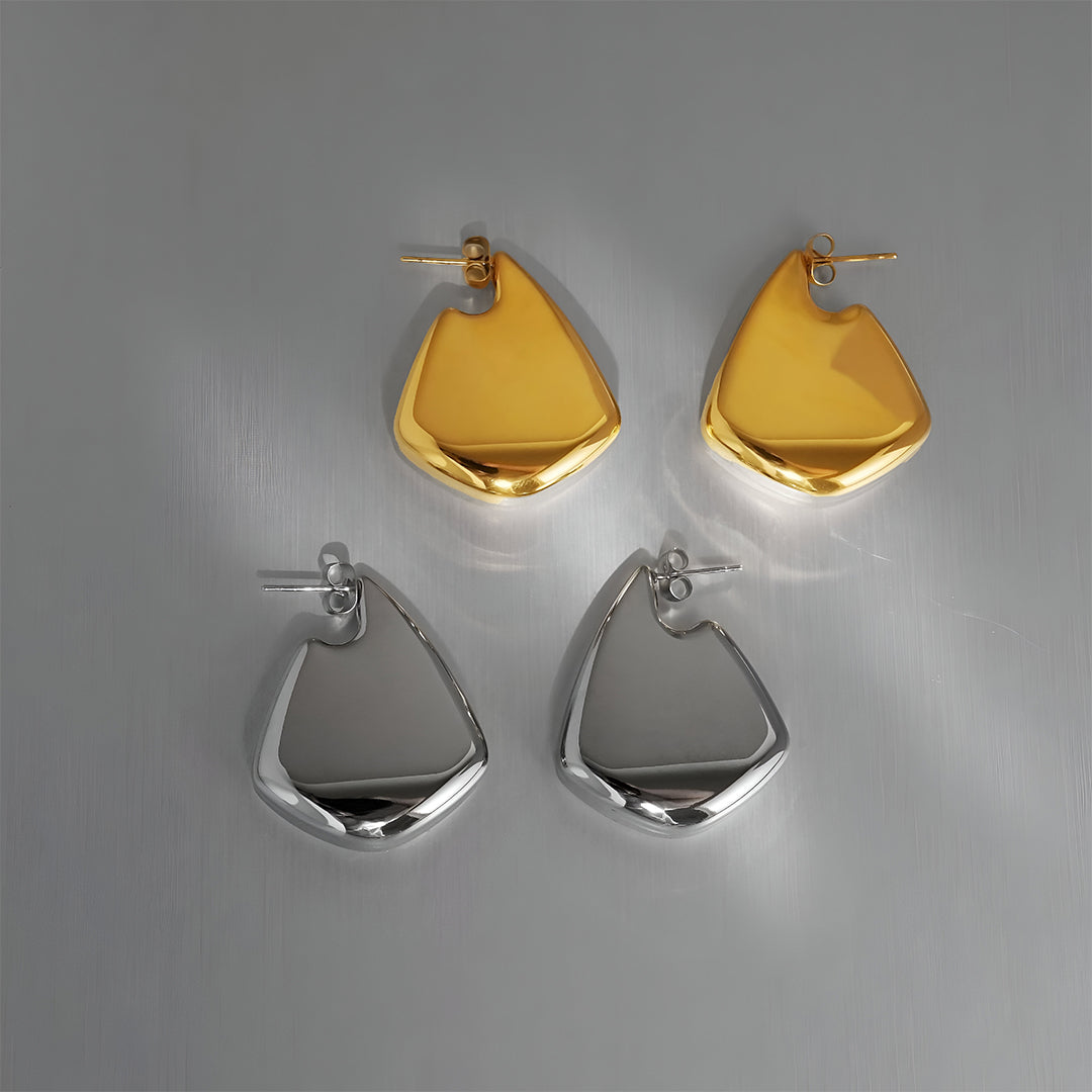 Golden Silhouette Earrings – FIORENE
