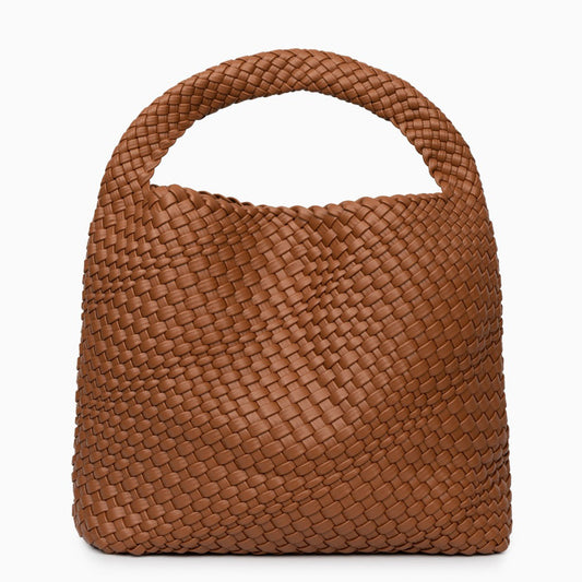 Cognac Curve Shoulder Bag – FIORENE