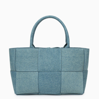 Azure Woven Denim Tote Bag – FIORENE