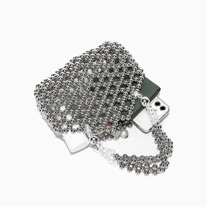 Chrome Bead Handbag – FIORENE