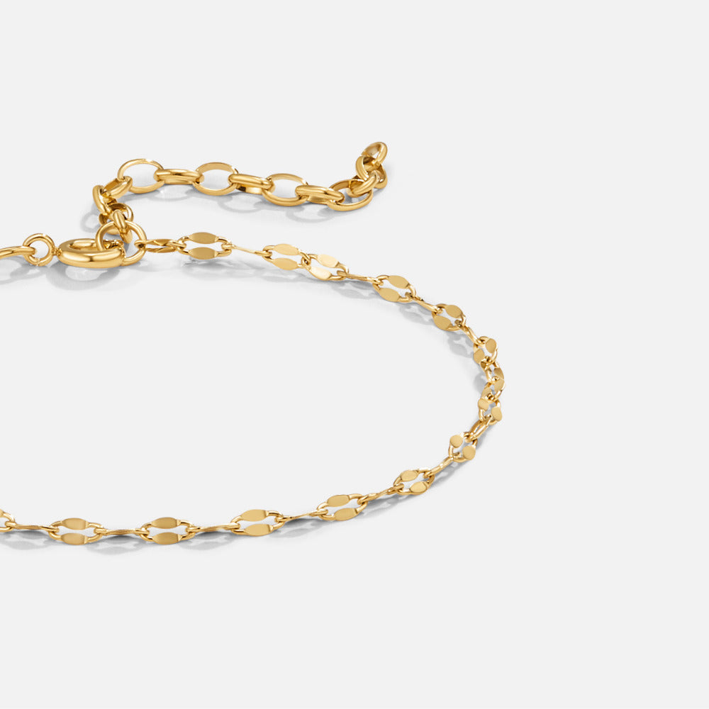 Textured Gilded Strand Bracelet – FIORENE