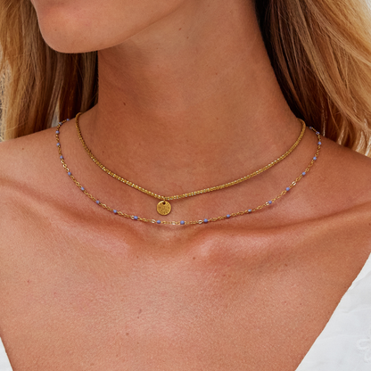 Lavender Coin Necklace – FIORENE