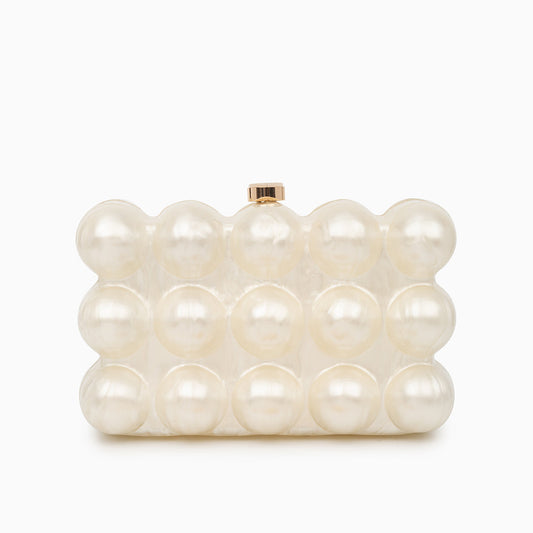 Pearl Bubble Luxe Clutch – FIORENE