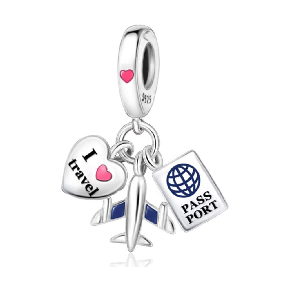 「I love Travel」チャーム