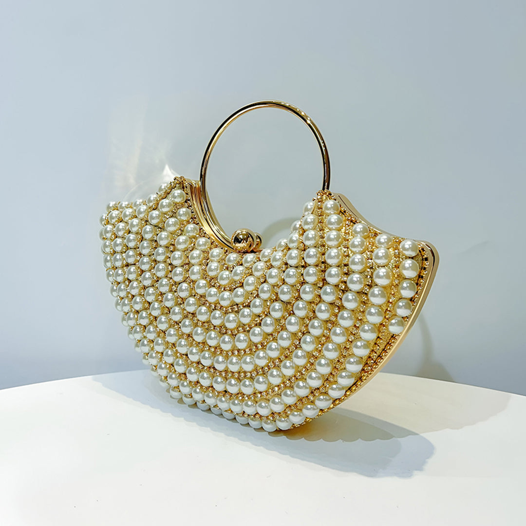 Opulent Pearl Hand Bag - FIORENE