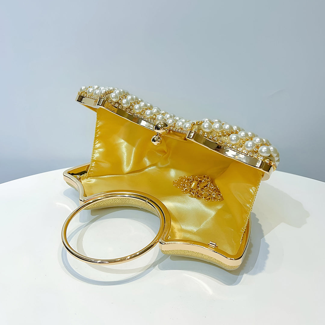 Opulent Pearl Hand Bag - FIORENE