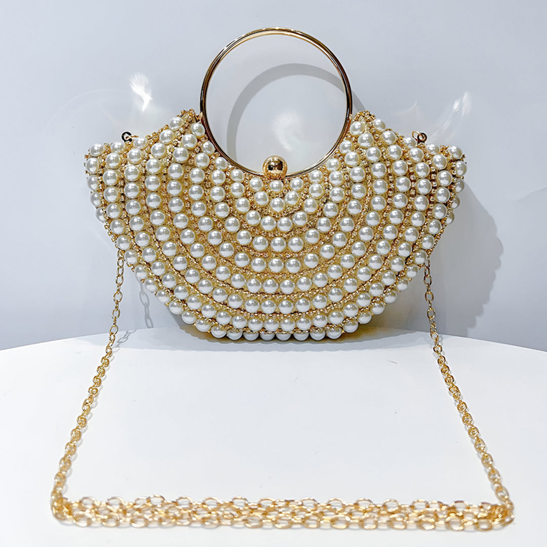 Opulent Pearl Hand Bag - FIORENE
