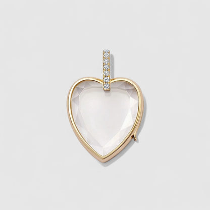 Heart Keepsake Charm Locket Necklace