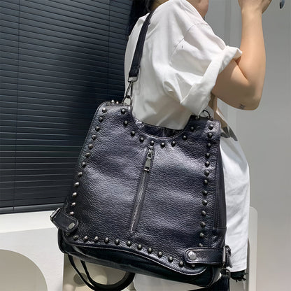Studded Rebel Zip Backpack – FIORENE