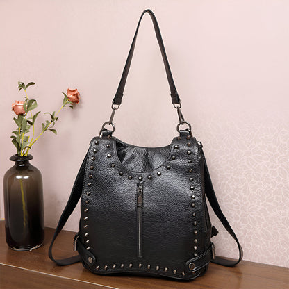 Studded Rebel Zip Backpack – FIORENE