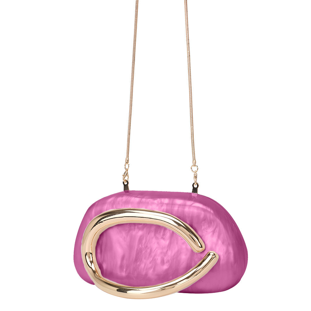 Pearl Wave Statement Clutch Bag – FIORENE