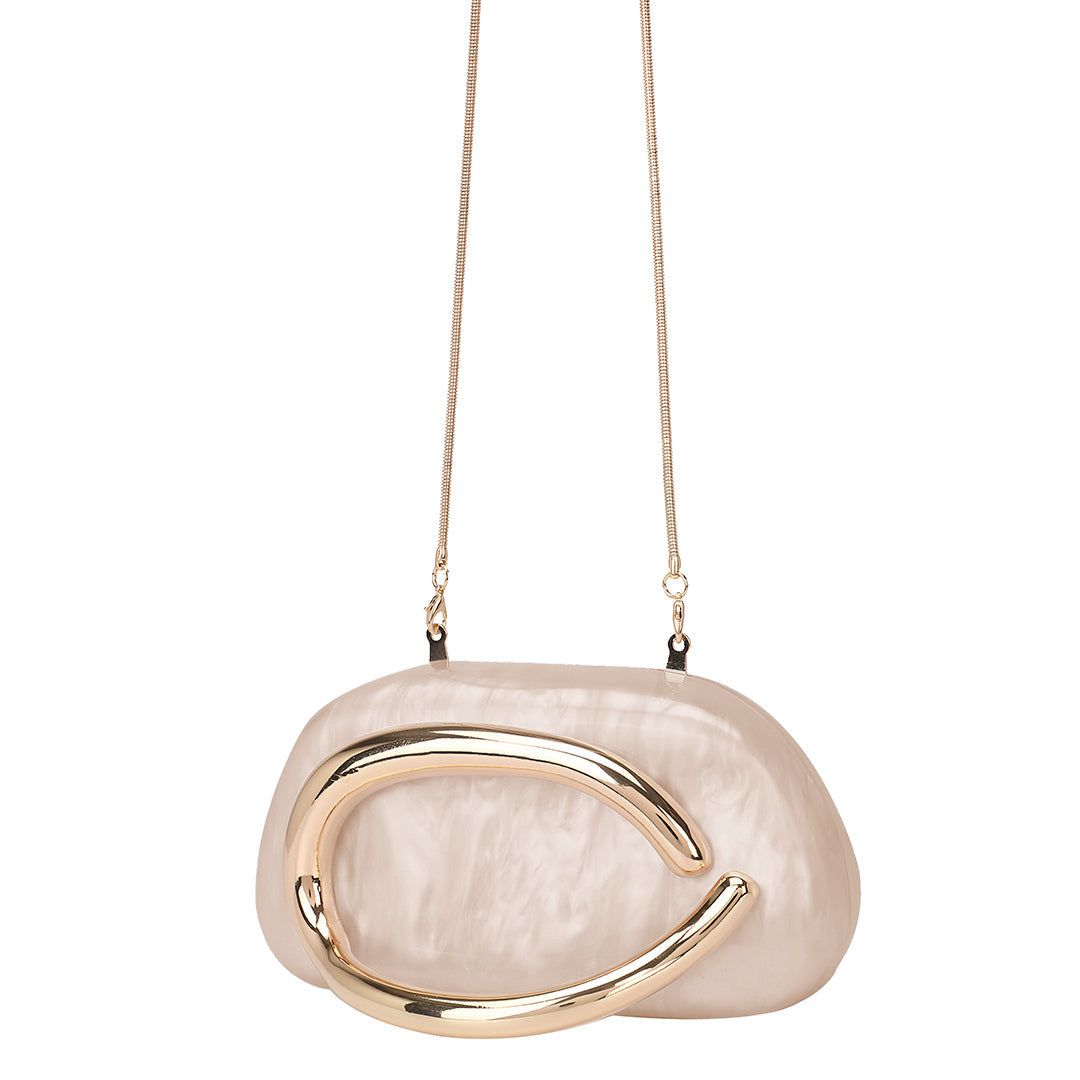 Pearl Wave Statement Clutch Bag – FIORENE