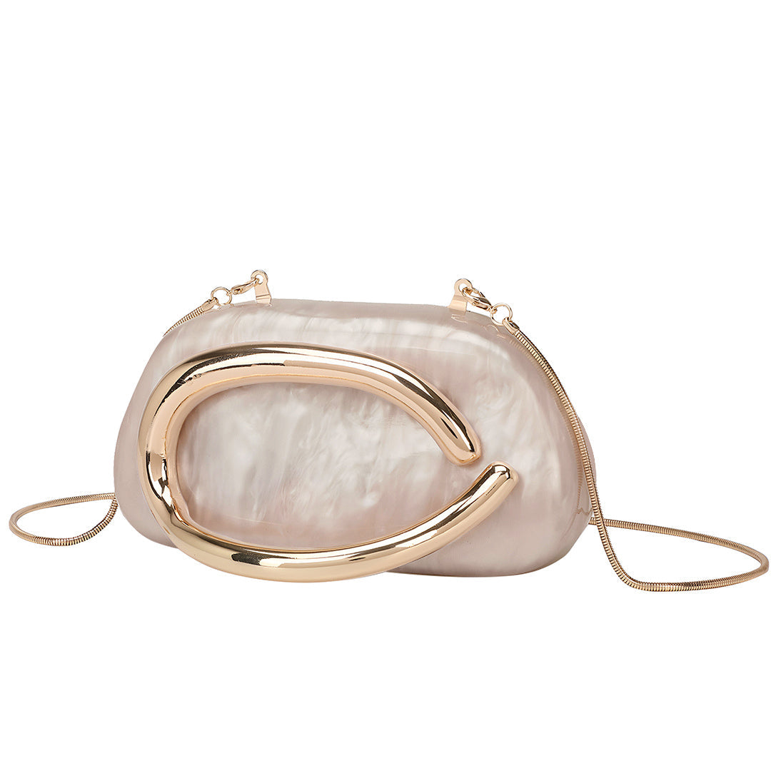 Pearl Wave Statement Clutch Bag – FIORENE