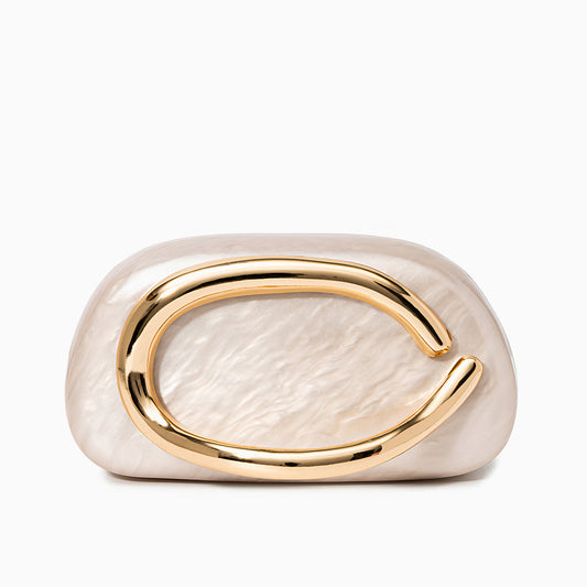 Pearl Wave Statement Clutch Bag – FIORENE