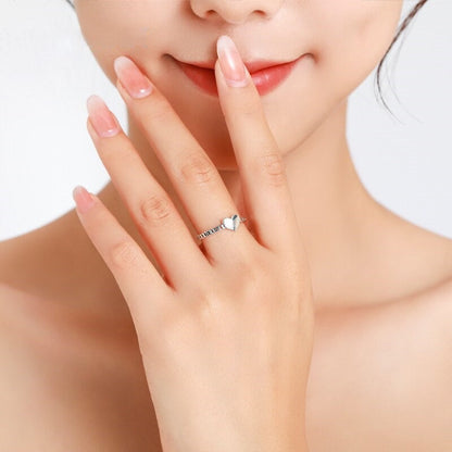 Charmed Heart Chain Ring – FIORENE