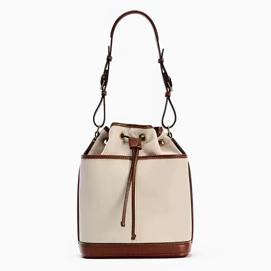 Classic Drawstring Shoulder Bag - FIORENE