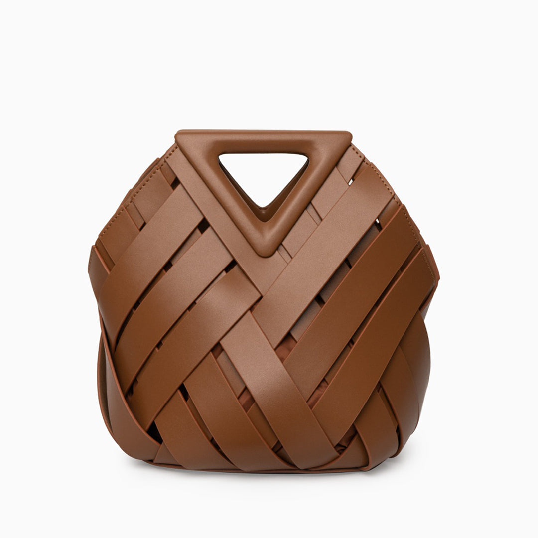 Mocha Weave Handbag – FIORENE