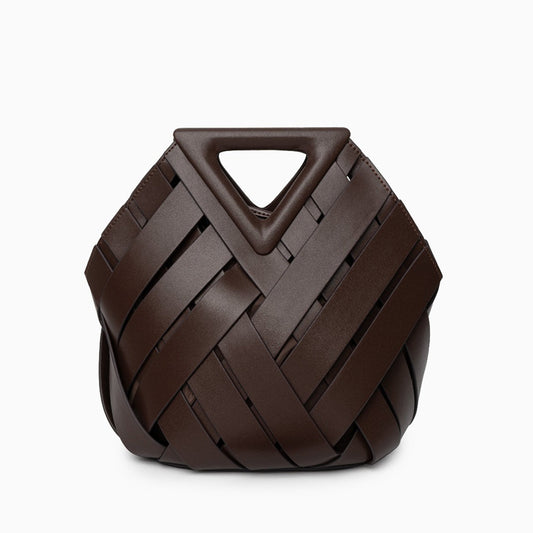 Mocha Weave Handbag – FIORENE