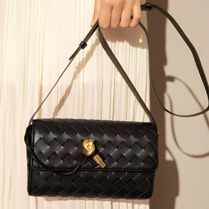Midnight Weave Crossbody Bag – FIORENE