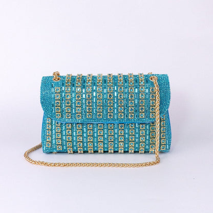 Azure Crystal Crossbody Bag – FIORENE
