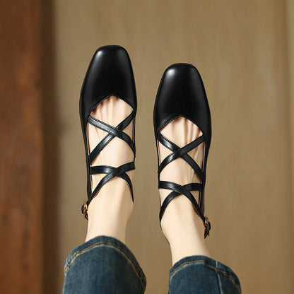 Elva Leather Heels